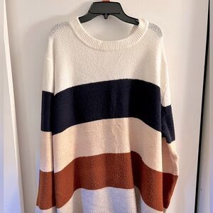 Target Scoop Neck Color Block Sweater.